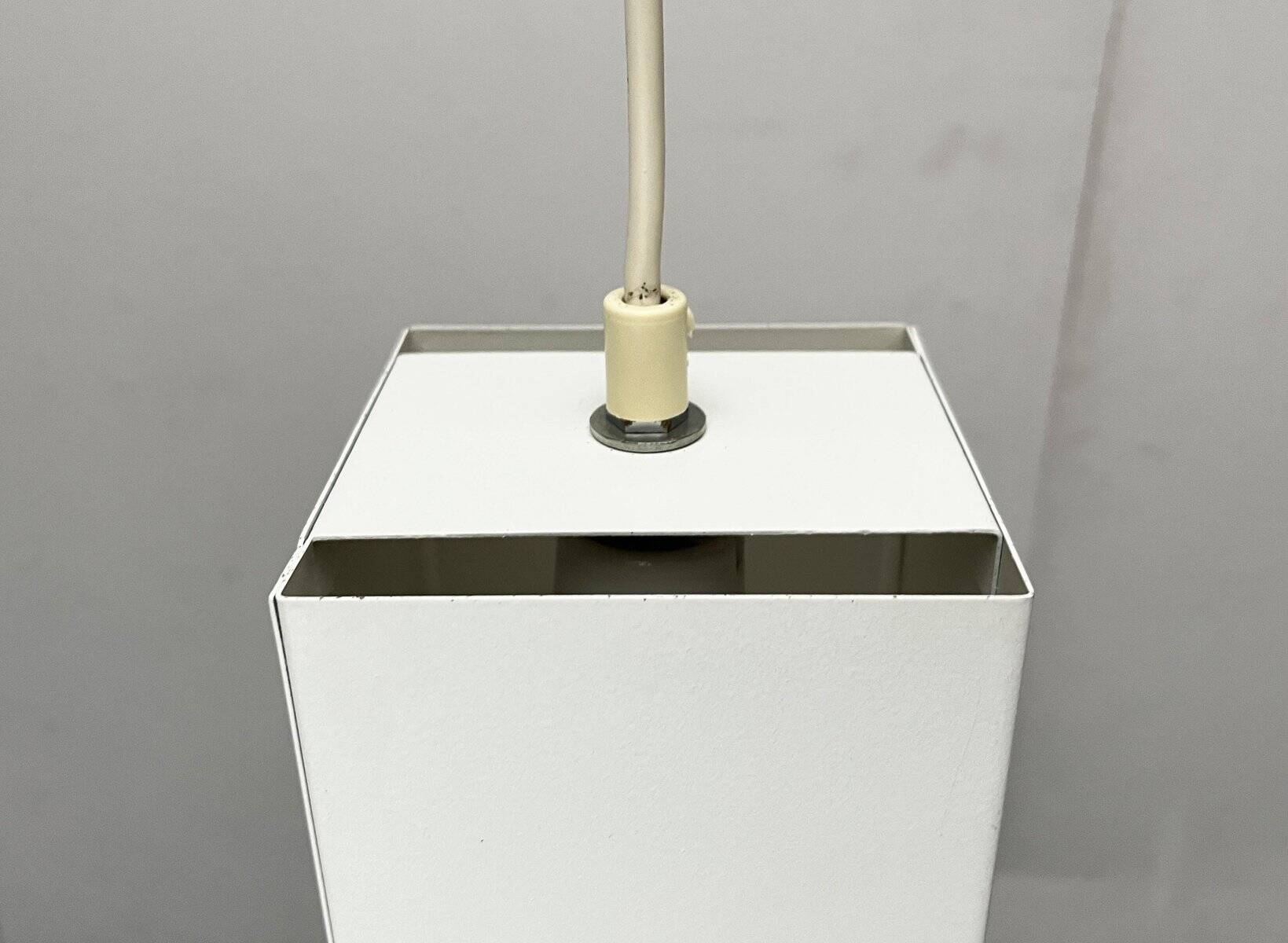 Minimalist cubic metal suspension, mid-century, 1960s.