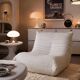 Vintage space age design Togo white armchair.