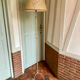Vintage gold-plated tripod floor lamp