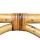 Vintage rattan and oak serving trolley 1960