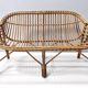 Vintage Two-Seat Bamboo Sofa, Made in Italy