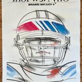 Signed; air france orly new-york poster henri matchavariani (vogue illustrator) 1992