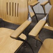 Lot of 6 "Golf" model chairs designed by Francesco Zaccone for the Brunner brand