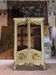 Bookcase in gilded wood and restored wood from the Napoleonic III period.