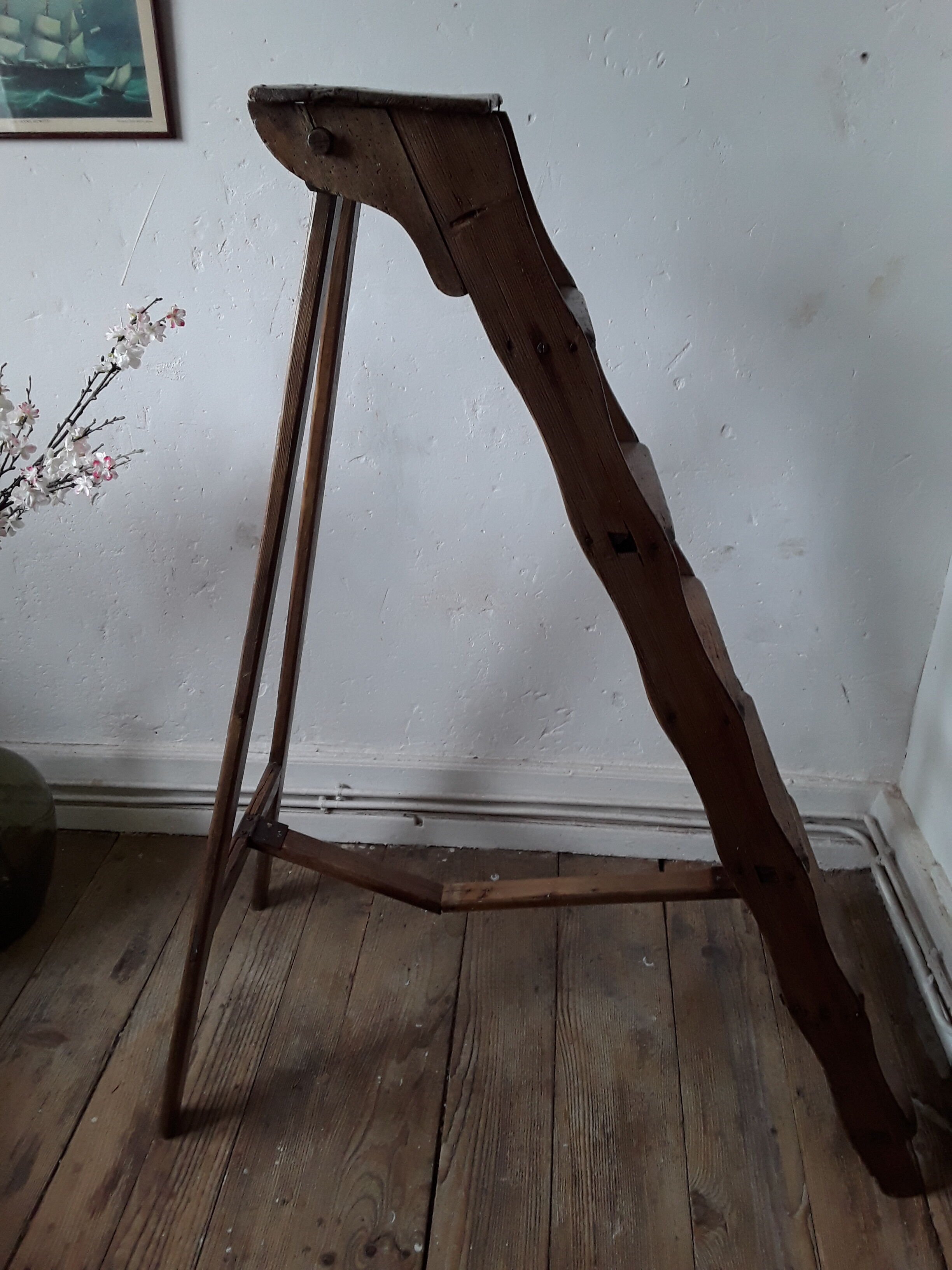 Vintage oak stepladder