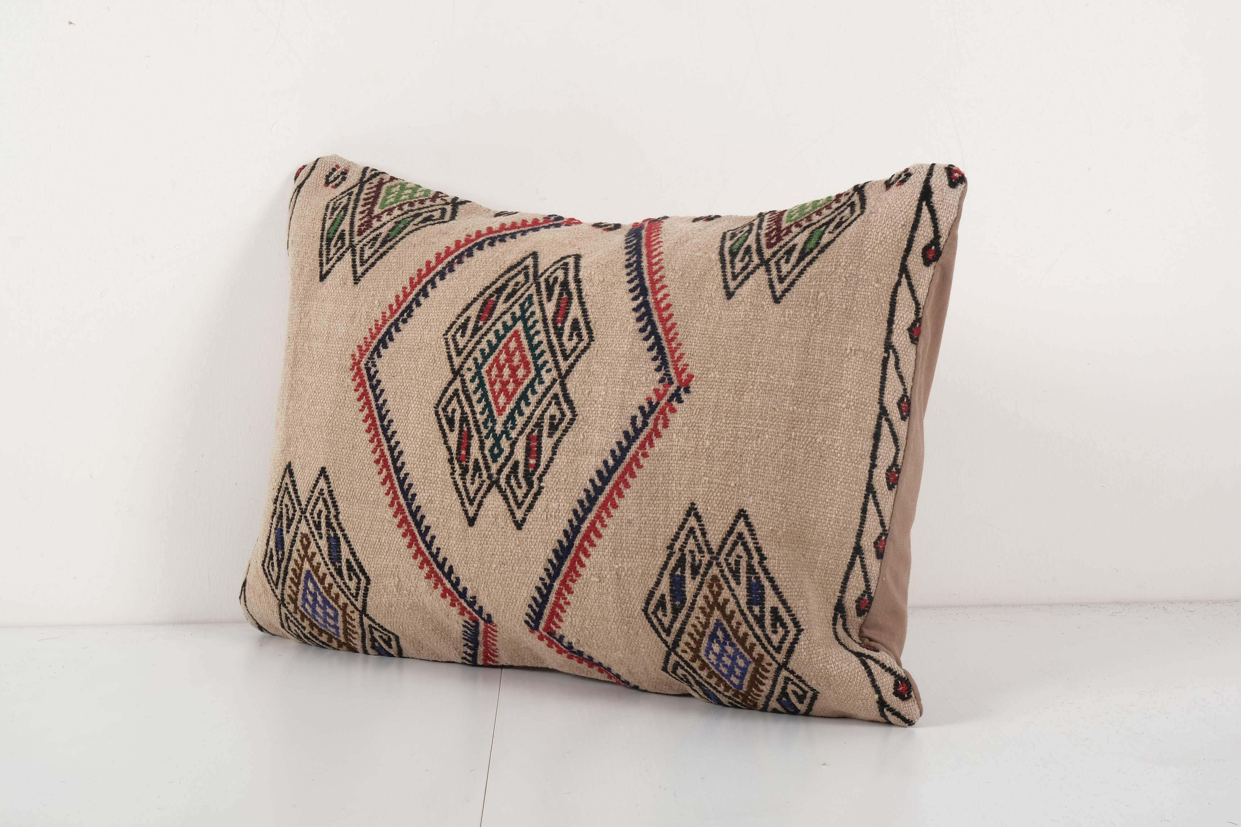 Handmade sand kilim cushion cover traditional