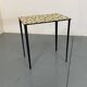 Vintage Modernist Mosaic Ceramic and Steel Side Table, 1950s