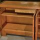 Elm wood sideboard in the style of Maison Regain, 1960s