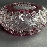 Salad bowl or bowl – Cut crystal overlay - Saint Louis