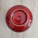 Red and black ceramic vase or pot cover
