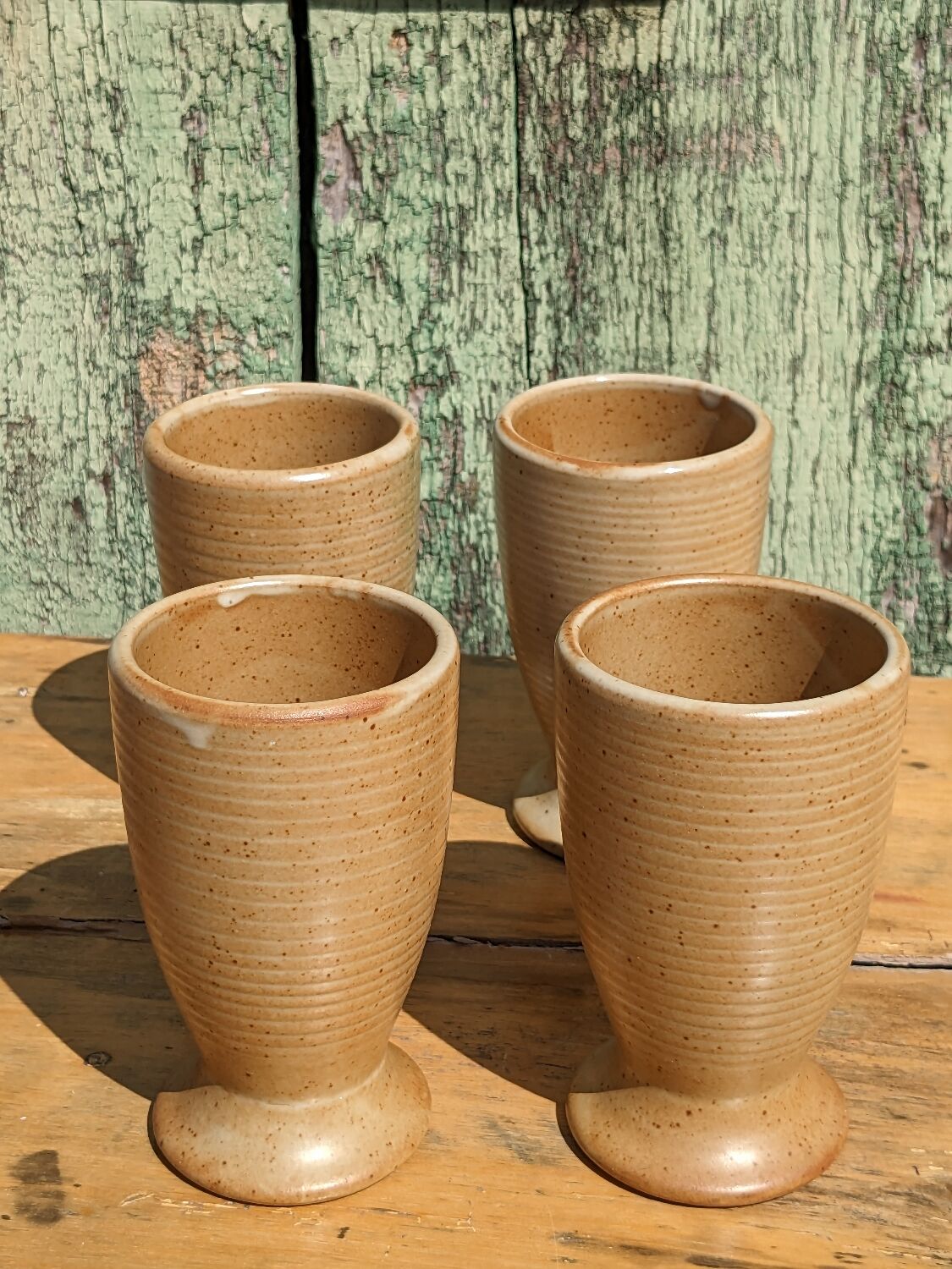 Mazagrans cups in artisanal stoneware by 4