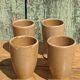 Mazagrans cups in artisanal stoneware by 4