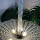 Beautiful Art Deco glass pendant.