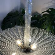 Belle suspension en verre Art Déco