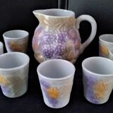 Cider or lemonade service in a Salins les Bains jug.