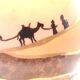 Unique ball lamp, hand-painted by Françoise Bertin