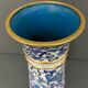 Vase roll china cloisonné mid-twentieth floral decoration