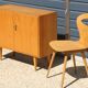 Light wood sideboard with 2 doors