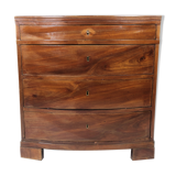 Empire chest of drawers of polished mahogany, 1820