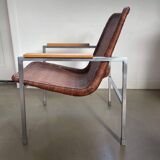 Fauteuil et table basse ou d'appoint, Gebr. Jonkers, années 50/60