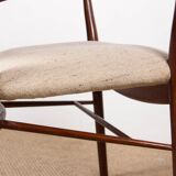 Danish teak and fabric armchair model BO-72, Finn Jhul for Bovirke 1946.