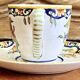 6 old Devres Fourmaintraux Rouen coffee cups Dinan model 19th century