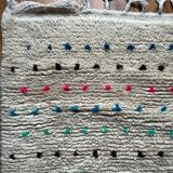 Berber Beni Ouarain handmade rug with small colorful polka dots