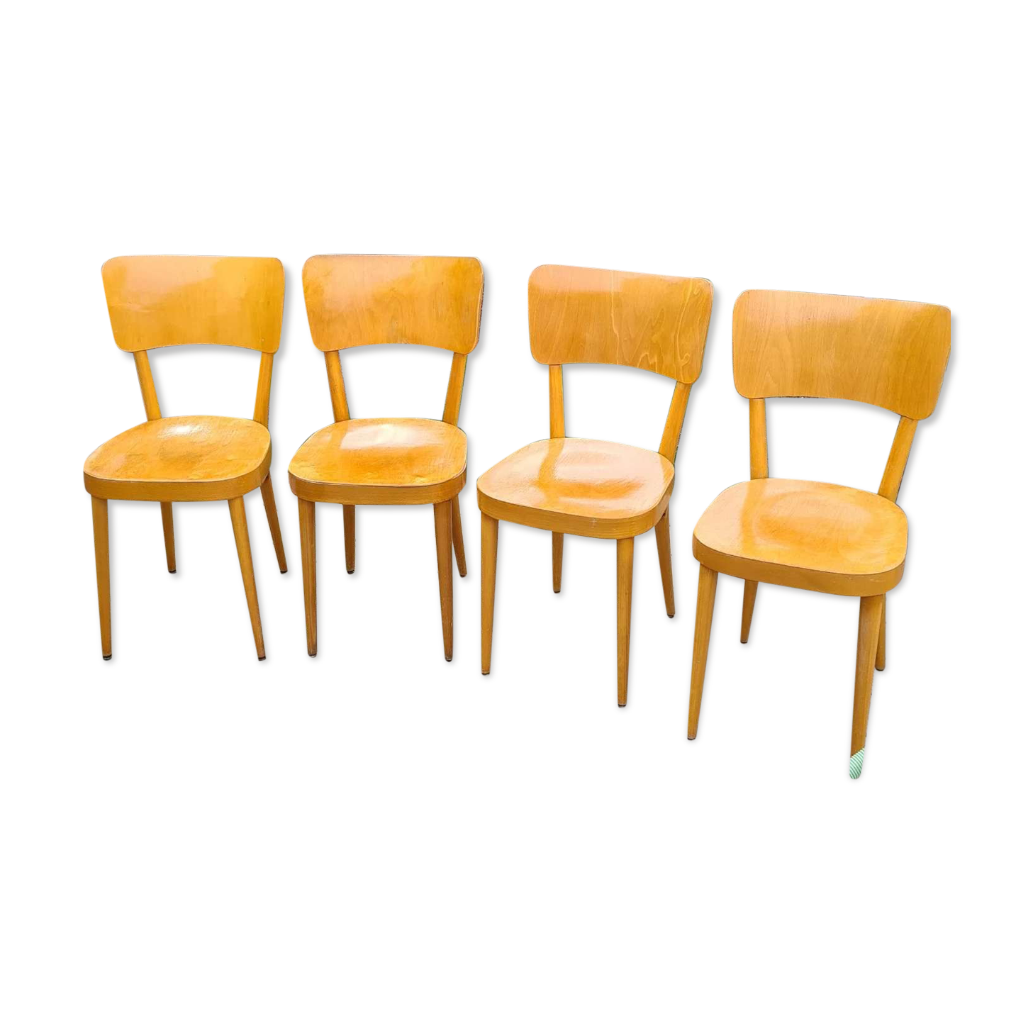 Ensemble de 4 chaises bistrot Baumann