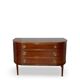Large half-moon shaped chest of drawers/hall console, 1930s/1940s.