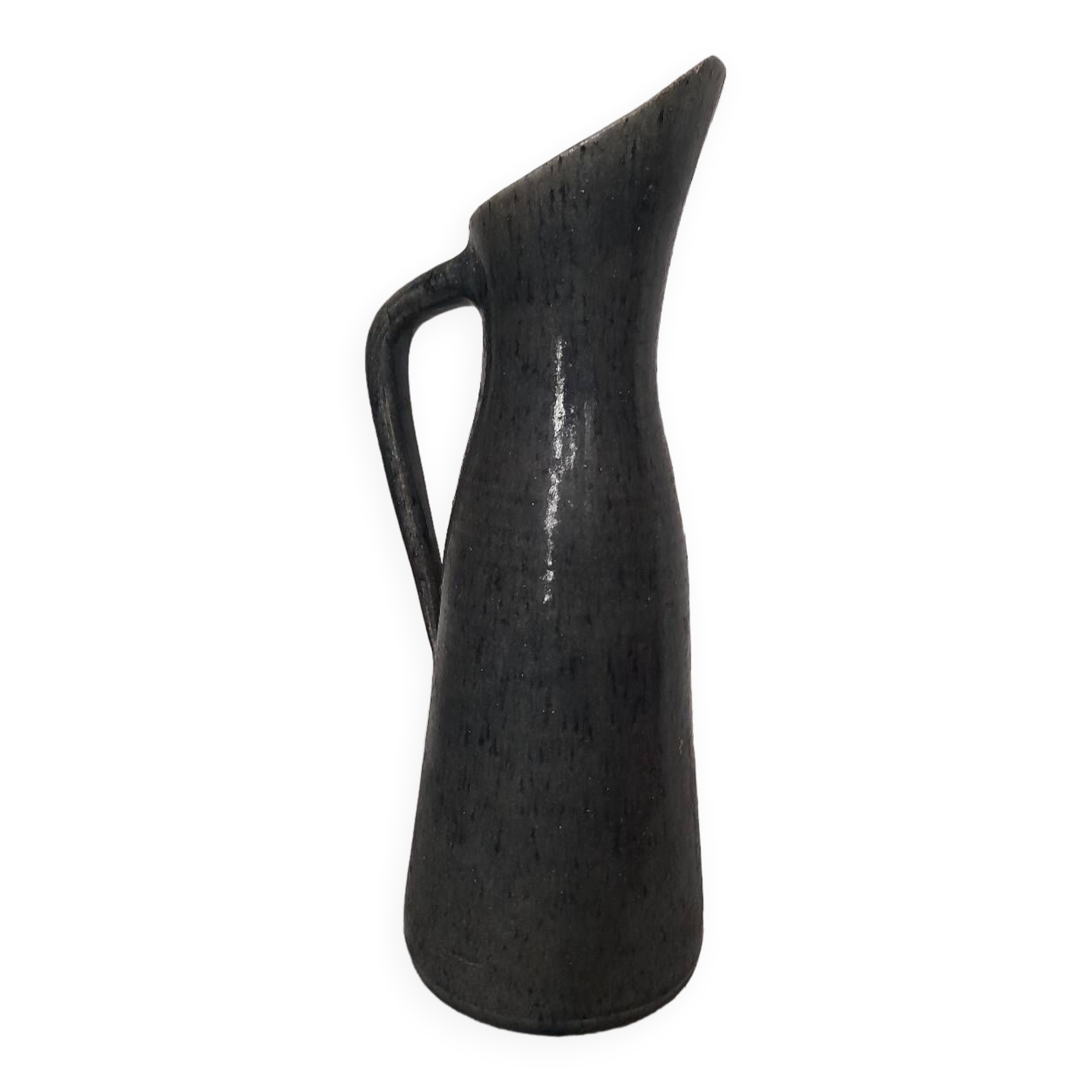 Pitcher, vase, ceramic signed Accolay