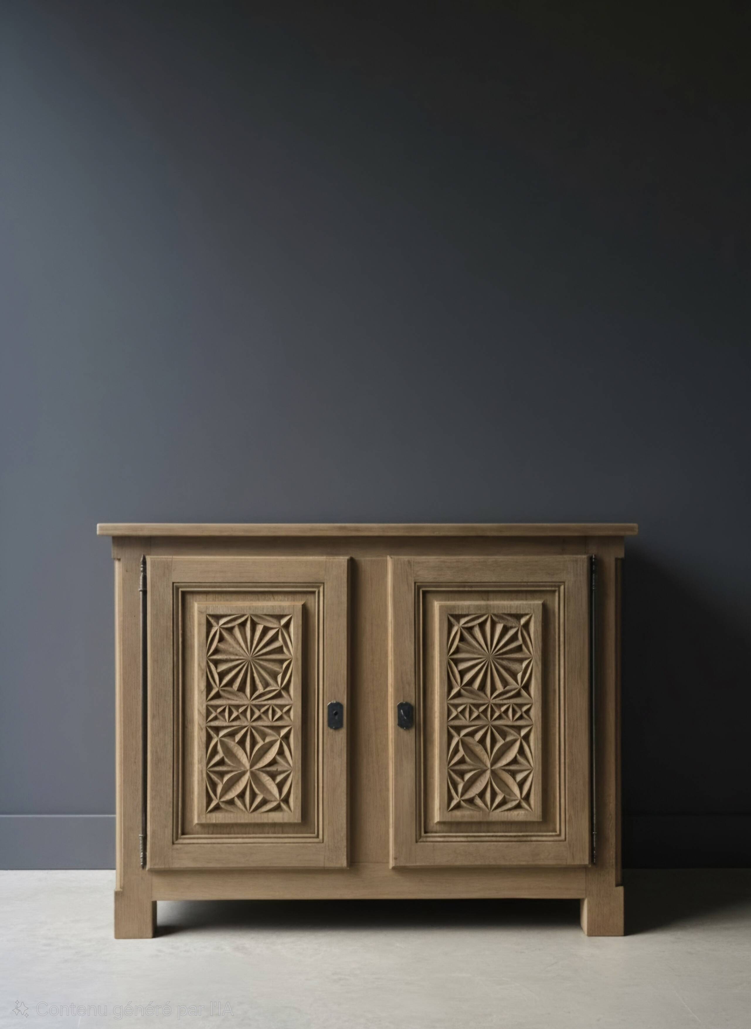 solid oak buffet