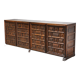 Spanish Brutalist Sideboard With Geometric Patterns, 1940s
