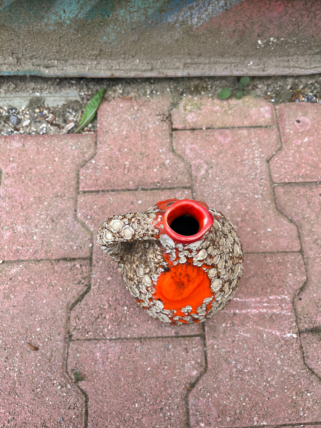 Vallauris Vase Fat Lava