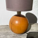 Turned wooden ball lamp 1990