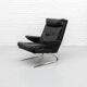 Fauteuil pivotant et ottoman Cor des années 1970