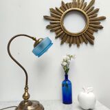 Golden and blue lamp