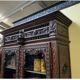 Antique impressive Breton display cabinet, bookcase