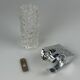 1960s/70s Wall Lamp in Glass & Chrome, Brutalist German Design