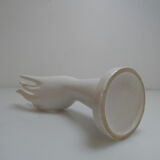 Vintage white porcelain hand