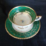 10 cups batch with porcelain saucers from Bavaria D-RW Weissenstadt