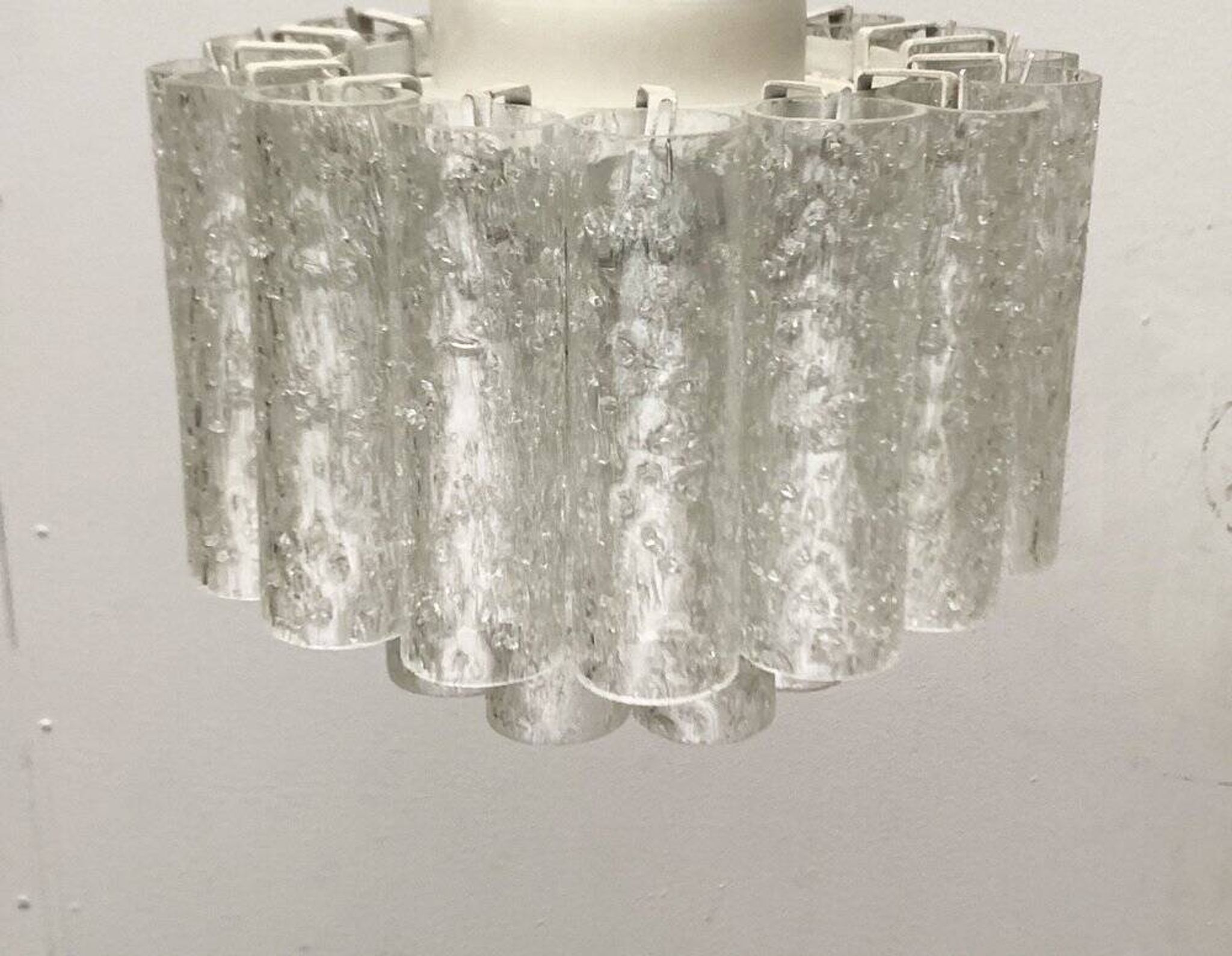 Lampe Plafonnier en Verre Allemande du Milieu du Siècle par Doria Leuchten, années 1960