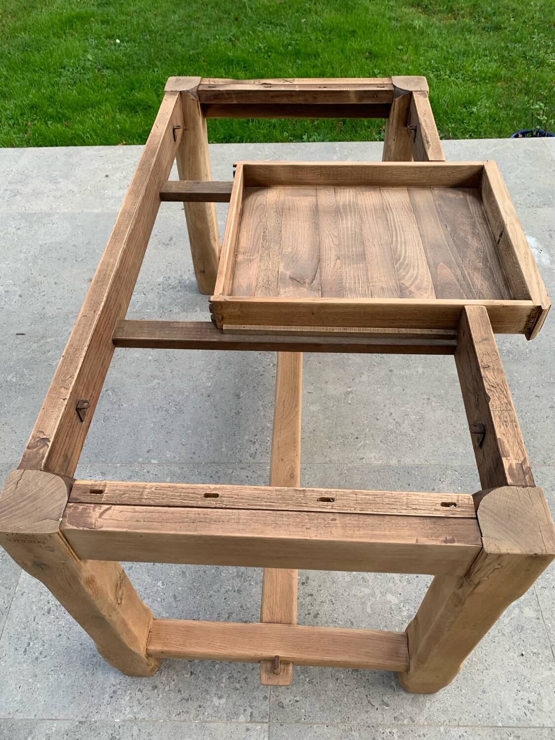Solid oak farmhouse table
