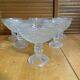 Salad bowl + 6 Ice Fruit Cups Mousse PAVEL PANEK Moulded Glass Vintage