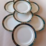 Assiettes plates Céranord, modèle Kléber