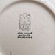 4 vintage Gien deep plates – Ivory earthenware with blue flowers
