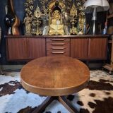 Baumann oval coffee table in teak 1950s vintage