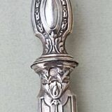 Sterling silver and horn salad servers