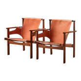 Carl-Axel Acking Paire de chaises lounge Trienna pour Nordiska Kompaniet 1957