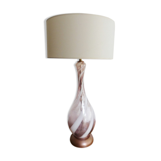 Lampe de table en verre de Murano 1950
