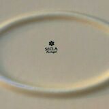 Secla Portugal oval ceramic serving dish